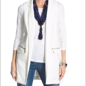 CHICOS long white vest